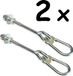 JUST FUN Icecat Set van 2 ophanghaken, type A, M10, 100 mm