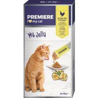 PREMIERE MyJelly Kip, kaas & kattengras 6 x 15 g