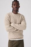 Levi's sweat à col rond Presidio - Homme - S - Beige / Neps Brindle
