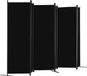VEVOR Scheidingsscherm 3110 mm 6 Panelen Privacyscherm Zwart Kantoor