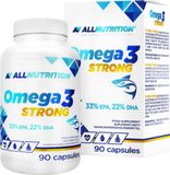 ALLNUTRITION ADEK + Omega 3 Complément alimentaire puissant soutenant la pression artérielle saine, la vision et les os 90 gélules - 90 portions