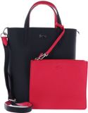 LACOSTE Anna Vertical Shopping Bag Abimes Petunia Donkerblauw