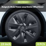 MOTENIO Gemini 4 STUKS Wieldop Ontwerp voor TESLA Model Y Voertuig Cap Volledige Dekking Wieldoppen 19 Inch Decoratieve Auto Accessoires