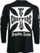 West Coast Choppers T-shirt à manches longues Original Cross Noir XXXL