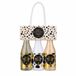 accentra - Laten we vieren geschenkset vrouwen in plastic champagneflessen - bad- & doucheset met theeroos & fluweel incl. douchegel, bodylotion & badzout - 3-delige wellnessset voor dames & meisjes