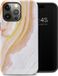 Selencia Coque iPhone 14 Pro Max - Vivid Backcover - Chic Marble Gold