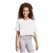 Adidas Everyday Glam Cropped Graphic T-shirt Fille Blanc Coton Col Rond Manches Courtes