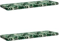 vidaXL - 2-delige Bankkussens VUGHT - 100% Polyester - Bladpatroon