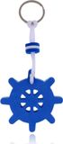 LGT JWLS Lookinggoodtoday Nautische Stijl Sleutelhanger - Blijft Drijven - Blauw - Stuurwiel