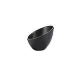 Asami-Ware-kommen, Asami-Ware Black Melamine Asymmetrical Bowls - 6 Pieces