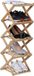 Merkloos Relaxdays Schoenenrek - Bamboe - Naturel - 28x84x28 cm