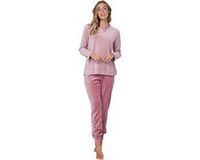 Pastunette - Rose Stream - Pyjama/Huispak - Velours - Roze - Maat 44