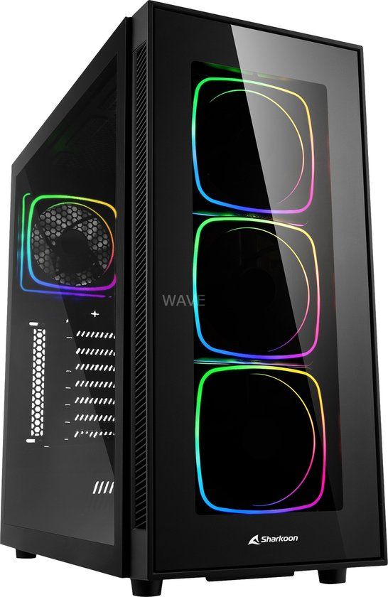 Sharkoon TG6 RGB - ATX Midi Tower - Black