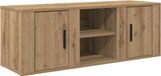 vidaXL Meuble TV, 100 x 31,5 x 35 cm, chêne artisanal, panneau de particules