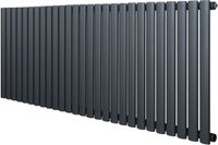 Radiateur design ovale - 1 colonne - 600x1620 mm - gris