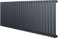 Radiateur design ovale - 1 colonne - 600x1620 mm - gris