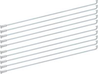 ZenithVibe Jante Set de 10 pièces Acier inoxydable 13G 2,2 mm - Blanc