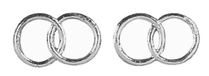 Rayher 3119622 wax motief: trouwringen, 2,5 cm ø SB-Btl. 2 paar, zilver