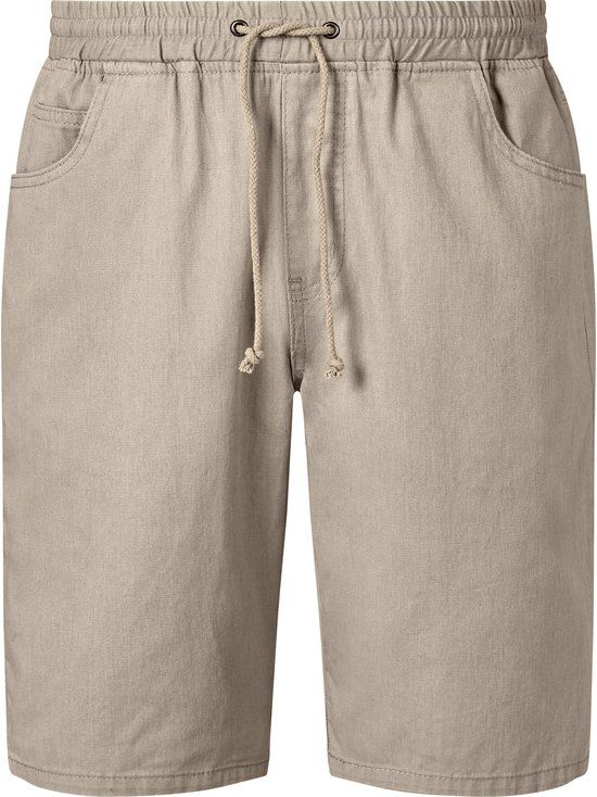 Jan Vanderstorm heren Shorts Zonder Sluiting - 56 - beige - Plus Size
