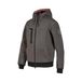 U-Power TASTY, sweatshirt met volledige ritssluiting, met grote zakken, zachte fleece, stretchkatoen, hoge kraag, verstelbare capuchon, comfortabele winterkleding - Grey Meteorite L