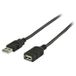 Valueline USB 2.0 Kabel - USB A Male/Female - 1m - Zwart