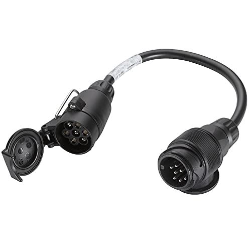 HELLA 8JA 005 952-001 Adapterkabel, aanhangerstekkerdoos - Stekker: 13<-->7/ISO 11446<-->1724 - Lengte: 0.25m