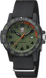 Luminox Leatherback Sea Turtle XS.0337 Mannen Quartz Polshorloge Zwart Groen Nylon Analoog