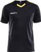 Craft Progress Contrast Shirt Korte Mouw Heren - Zwart / Geel | Maat: XL