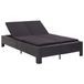 VidaXL 46241 Lit d'extérieur noir
