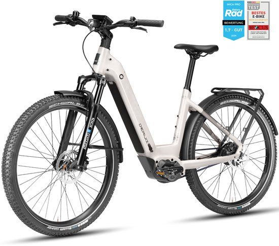 DERUIZ Mica Pro Elektrische Fiets Dames & Heren - Brons Mat - 29 Inch - 250W Middenmotor - 110Nm - 720Wh Accu - Enviolo Traploos - Gates Riem - Hydraulische Schijfremmen