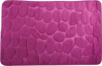 MSV Badmat met Antislip Onderzijde – Zachte Absorberend Badmat voor Badkamer – Badkamer Mat met Kiezelsteendesign