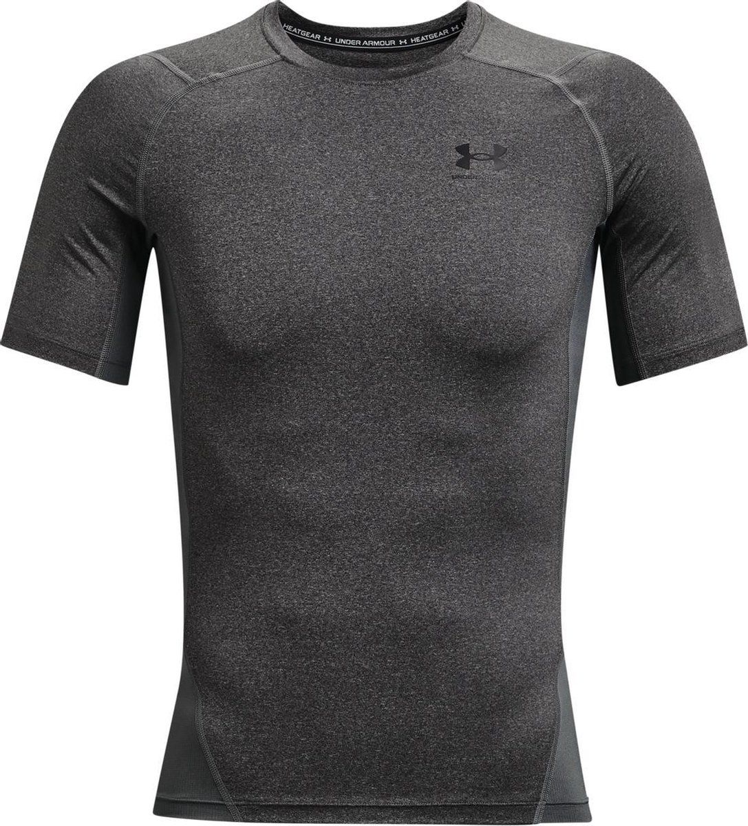 Under Armour HG Armour Sportshirt Heren - Grijs - Maat: 0194513999644