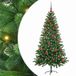 vidaXL Sapin de Noël avec 150 LED, avec support, Vert, 150 cm, PE