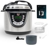 Cecotec Olla Programable Modelo D + 6 l 1000 W Roestvrijstaal, Zwart