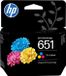 HP 651 Tri-color Original Ink Advantage Cartridge
