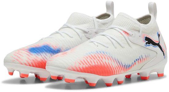 Puma Future 8 Match Fg/ag Voetbalschoenen Voor Kinderen Wit EU 32 1/2