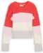 Tom Tailor - Pull en maille à manches courtes et blocs de couleurs - Taille 164 - red bold block stripe