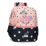Enso Friends Together kleuterschoolrugzak, aanpasbaar, roze, 25 x 32 x 12 cm, polyester, 9,6 l, Violeta, Aanpasbaar schoolrugzak