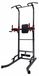 Barre de traction pour tour de musculation - Power Tower - 7 hauteurs - Noir-rouge - Jusqu'à 150 kg de poids utilisateur