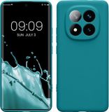 kwmobile telefoonhoesje geschikt voor Xiaomi Redmi Note 14 Pro+ 5G / Redmi Note 14 Pro Plus 5G - Hoesje voor smartphone - Precisie camera uitsnede - In mat petrol