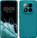 kwmobile telefoonhoesje geschikt voor Xiaomi Redmi Note 14 Pro+ 5G / Redmi Note 14 Pro Plus 5G - Hoesje voor smartphone - Precisie camera uitsnede - In mat petrol