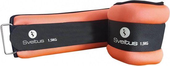 Sveltus Enkel- Of Polsgewichten 1,5 Kg - Oranje/Zwart