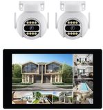 Link2Home 2-Camera Motorized Kit - HD - 10.1" Touchscreen - 3MP - Night Vision + IP66