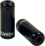 Elvedes kabelhoedje 5mm aluminium zwart (10x)