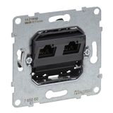 LEGRAND, SEANO gegevensdoos 2 x RJ45, inzet, cat. 6, UTP, onafgeschermd, 765060