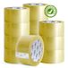 m-office Cinta Adhesiva Transparente, Cinta de Embalar Adhesiva para Embalaje de Cajas, Envíos, Mudanzas y Manualidades, Precinto Transparente Seguro y Resistente (48mmx66m, x12)