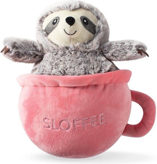 Fringe Hondenspeelgoed - Knuffel - Hond - Spelen - Pieper - Koffiemok - Luiaard