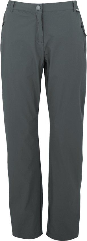 Regatta Broek Wandelen Dames Lichte Vouwbare Reistrousers Grijs Elastaan Polyester