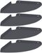 vidaXL Hoek Plank 4 st Antraciet 24 x 24 x 2,3 cm