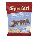 Sperlari Torroncini Classici Ricoperti di cioccolato Fonnete 31% amandelen, bedekt met zwarte chocolade, 130 g